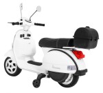 Mamido Dětský elektrický skútr Vespa bílý