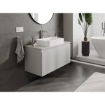MEXEN/S - Orio koupelnová skříňka pod umyvadlo 100 cm s deskou, 1 šuplík, šedá mat 91A10-10047-1-BFC62