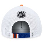 Fanatics Pánská kšiltovka Edmonton Oilers Draft 2023 Podium Trucker Adjustable Authentic Pro