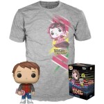 Funko POP &amp; Tee: Back to the Future - Marty w/Hoverboard (velikost M)