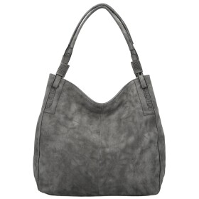 Trendy dámská koženková kabelka na rameno Sheryl, šedá