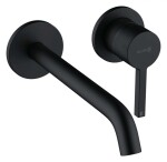 KLUDI - Nova Fonte Umyvadlová baterie pod omítku, 2-otvorová instalace, matná černá 202453915