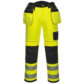 Kalhoty HiVis Vision T501 reflexní žluto-černé 34 žluto-černé