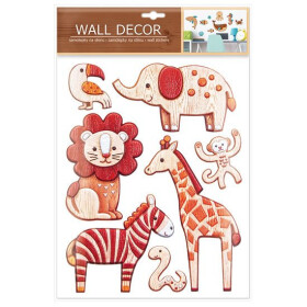 Wall decor Zvířátka - samolepící dekorace 27x41 cm