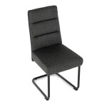 Jídelní židle, šedá, látka, DCL-P3107 GREY2