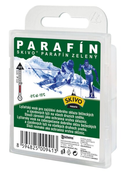 Skivo PARAFÍN - zelený 40g