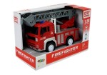 Mamido Hasičský vůz s natahovacím mechanismem a žebříkem, červený 1:20 se zvukem