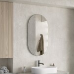 Erga Oval, oválné zrcadlo 50x90cm, ERG-V01-OVAL-5090-CL