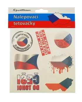 SPORTTEAM Tetovací obtisky ČR 3 (4891223097405)