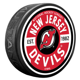 Mustang Puk New Jersey Devils NHL Gear Textured Puck