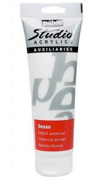 Pébéo Studio Gesso - univerzální akrylový šeps 250 ml - bílý