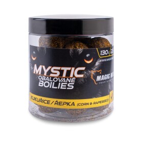 Magic Wolf Boilies obalované Mystic 130g - Kukuřice / řepka 26mm,Magic Wolf Boilies obalované Mystic 130g - Kukuřice / řepka 26mm