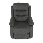 Polohovací křeslo, šedá, látka, TV-4086 GREY2