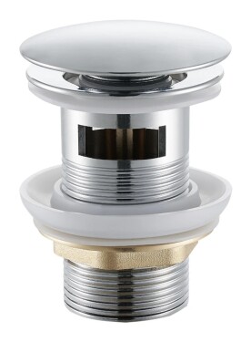 CERANO Umyvadlová výpusť - 5/4“ click-clack s přepadem - 25/60mm - chrom