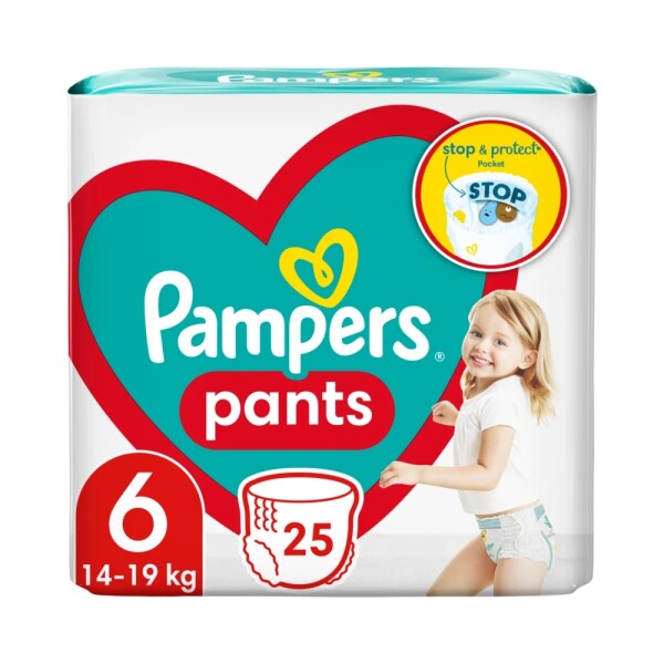 Pampers Pants kalhotkové plenky S6 25ks, 14-19kg
