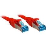 LINDY 47167 RJ45 síťové kabely, propojovací kabely CAT 6A S/FTP 7.50 m červená stíněný 1 ks