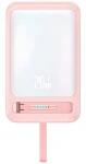 USAMS CD219 XM Series růžová / Power Bank / 10000mAh / Bezdrátové nabíjení 15W / PD 20W / Magnetický (10KCD21904)