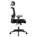 Kancelářská židle, houpací mechanismus, černá síťovina, KA-B1013 BK
