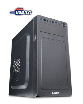 1stCOOL MicroTower STEP 3 ver.2 černá / PC skříň / Bez zdroje / 2x USB 2x USB 3.0 (MC-STEP3-AU-USB3)