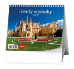 Stolní kalendář 2027 Baloušek IDEÁL Hrady a zámky