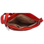 Trendová dámská koženková crossbody Creato, červená