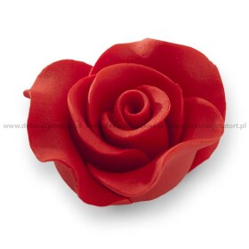 Dortisimo Cukrová dekorace Růže velké červené (12 ks)