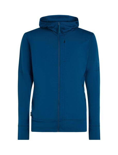 Pánská merino mikina ICEBREAKER Mens 260 Quantum IV LS Zip Hoodie, Atlantis velikost: L