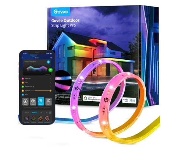 Govee Outdoor Pro SMART RGBICWW LED pásek 10m - venkovní