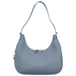Stylová dámská koženková kabelka na rameno Agatha, džínově modrá