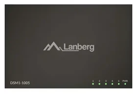 Lanberg DSM1-1005 / Switch / 5x Gigabit / Unmanaged / kovový (DSM1-1005)