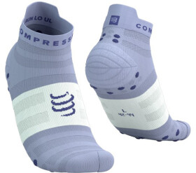 Běžecké ponožky Compressport Pro Racing Socks v4.0 Ultralight Run Low - Lavender/White Velikost: T3 (EU 42-44)