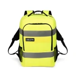 DICOTA Backpack HI-VIS Base žlutý / Batoh s kapsou na notebook / 24 l / rPET (P20471-17)