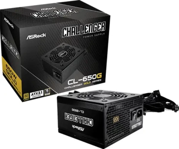 ASROCK Challenger CL-650G / ATX / 650W / 80 Plus Gold / 120mm (CL-650G)