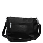 Trendy dámská koženková crossbody kabelka Denissa, černá