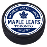 Mustang Puk Toronto Maple Leafs NHL Block Textured Puck