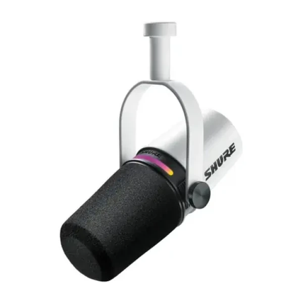 Shure MV7+-W bílá / Dynamický mikrofon / XLR / 50 - 16000 Hz (010-03-663)