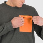 KARPOS Mesdi' Crewneck Fleece, Woodl.Gray/Vibr.Orange velikost: L