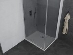 MEXEN/S - Pretoria sprchový kout 70x100, grafit, chrom + sprchová vanička včetně sifonu 852-070-100-01-40-4010