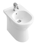 VILLEROY & BOCH - O.novo Stojící bidet 360x560x400 mm, 1 otvor pro baterii, CeramicPlus, alpská bílá 546100R1