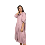 HOSH Dámské košilové šaty FATE Velikost: XL/XXL, Barva: Starorůžová