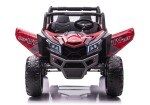 Mamido Dětské elektrické auto Buggy UTV-MX 4x4 LCD MP4 Spider lakované červené