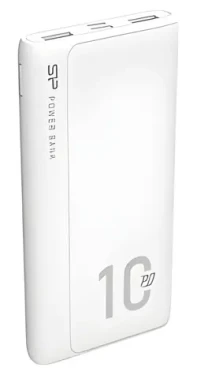 Silicon Power QP15 10000 mAh bílá / Power Bank / Li-Pol / Fast Charge (SP10KMAPBKQP150W)