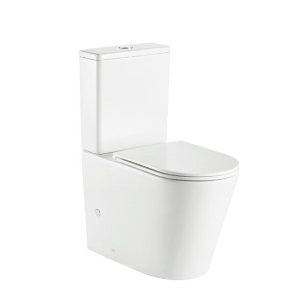 Mereo WC kombi, vyvýšené, vario odpad, kapotované, Smart Flush RIMLESS, keramické vč. sedátka VSD92T1