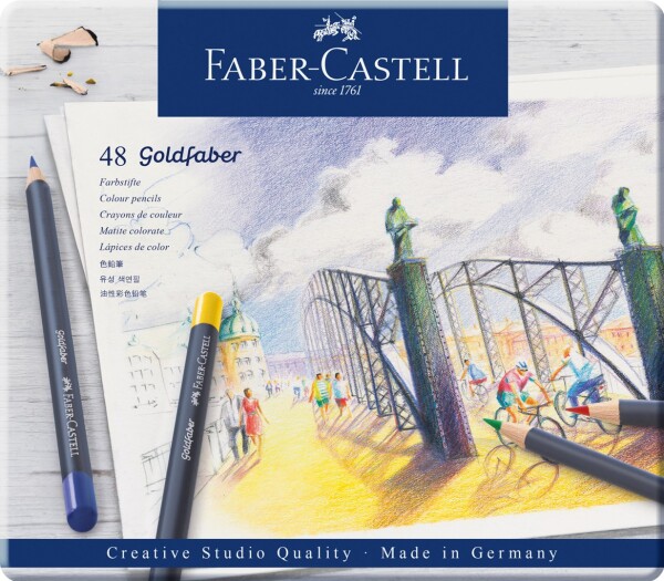 Faber Castell, 114748, Goldfaber, sada uměleckých pastelek, 48 ks