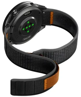 Spigen Athlex Air řemínek pro Garmin QuickFit 22mm černo-oranžová / Řemínek / Nylon / Quick Fit / 155-245 mm (AMP11425)