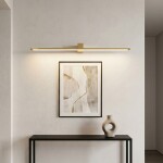 Koupelnové nástěnné LED svítidlo SWE045-1W 80 cm GOLD OSW-20145