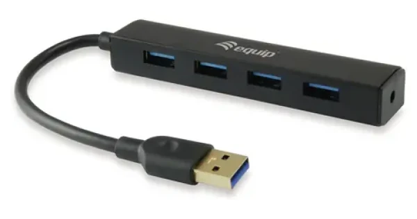 Equip / USB hub / 4x USB-A 3.0 / 5 Gbps / černá (128953)