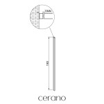 CERANO - Rozšiřovací profil pro dveře - Antelo a Volpe - černá matná 15 mm CER-012615