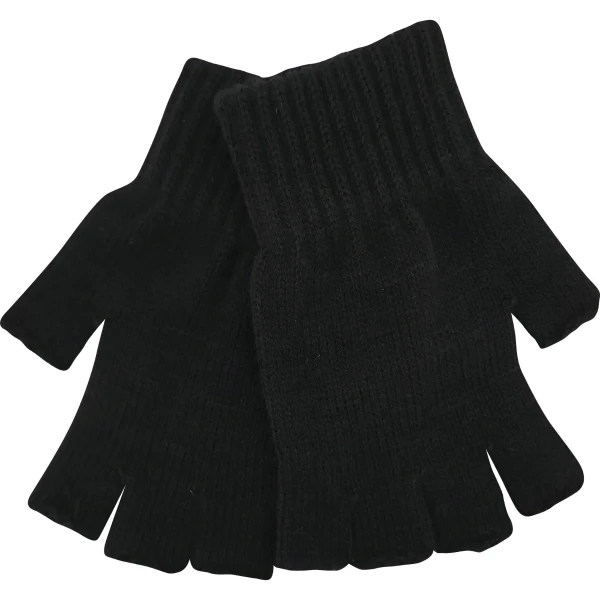 VOXX Rukavice unisex pletené FINLES bez prstů ČERNÉ dámská 119378