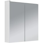 CERANO Koupelnová zrcadlová skříňka s LED osvětlením Avia - bílá matná - 65x70x16,5 cm